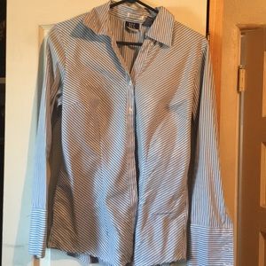 A DCC striped long sleeve blouse size M
